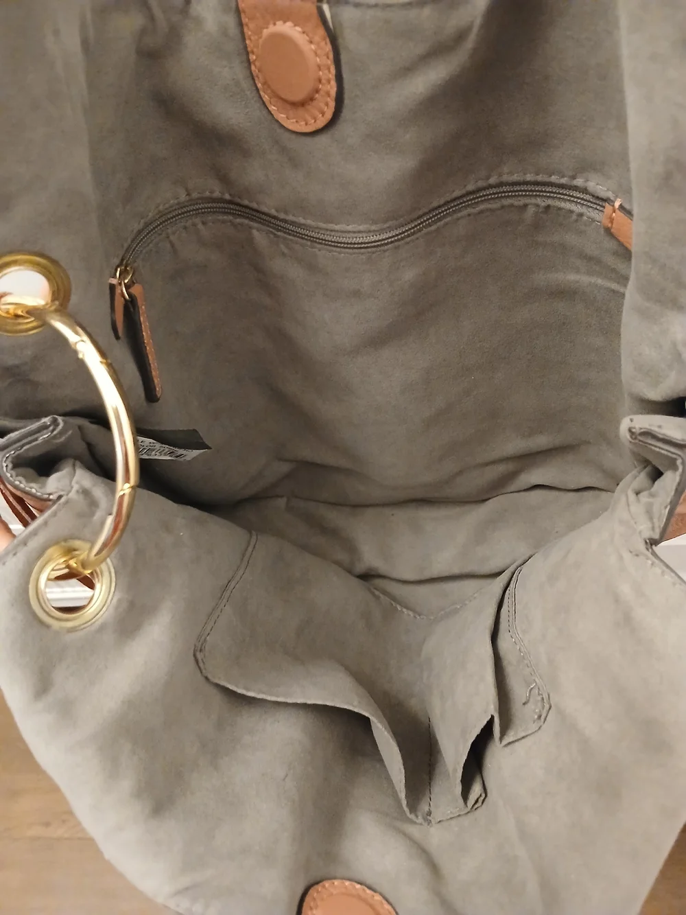 Vince Camuto Leather Hobo in Rose Brown